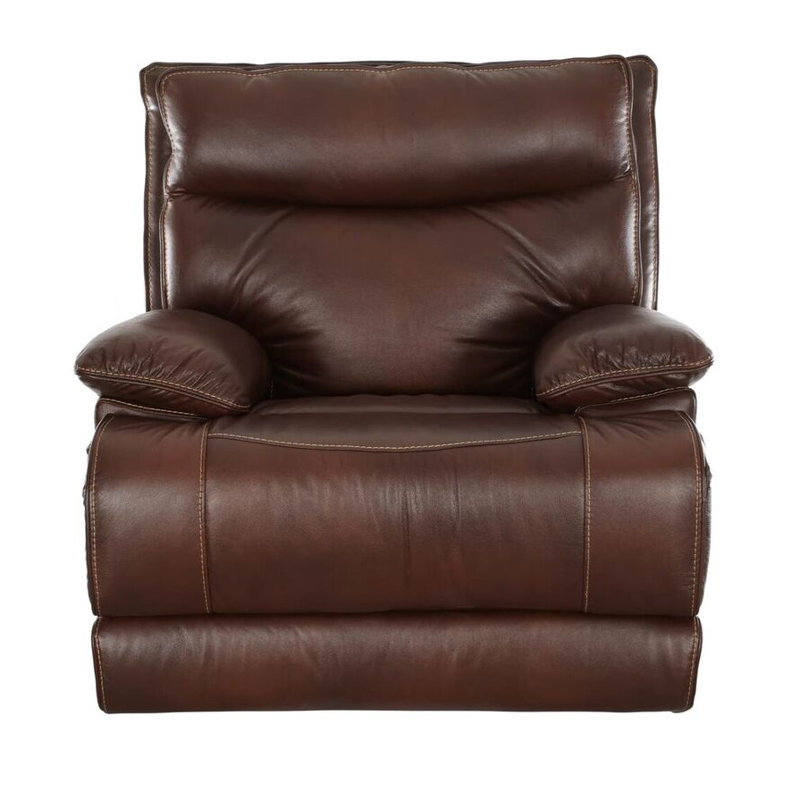 Red Barrel Studio® Ashlei Leather Manual Wall Hugger Recliner Wayfair